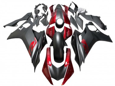 Mejores Carenados Moto Yamaha YZF 600 R6 2017-2023 - Rojo Negro Mate