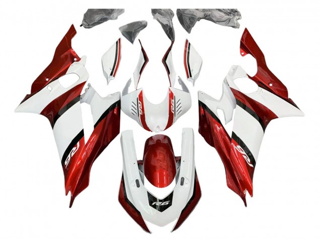Mejores Kits Carenado Moto Yamaha YZF 600 R6 2017-2023 - Blanco Rojo Negro
