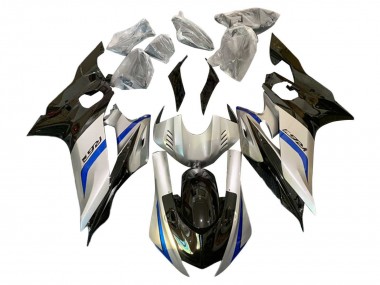Mejores Carenados Moto Yamaha YZF 600 R6 2017-2023 - Plata Azul Negro