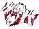 Mejores Carenados Moto Yamaha YZF 600 R6 2017-2023 - Blanco Rojo Negro