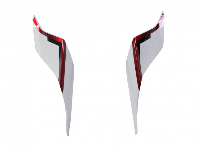Mejores Carenados Moto Yamaha YZF 600 R6 2017-2023 - Blanco Rojo Negro
