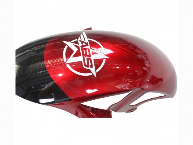 Mejores Carenados Moto Yamaha YZF 600 R6 2017-2023 - Blanco Rojo Negro