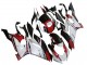 Mejores Carenados Moto Yamaha YZF 600 R6 2017-2023 - Blanco Rojo Negro Semakin Didepan