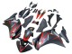 Mejores Carenados Moto Honda CBR250RR 2011-2015 - Negro Mate Rojo Raya