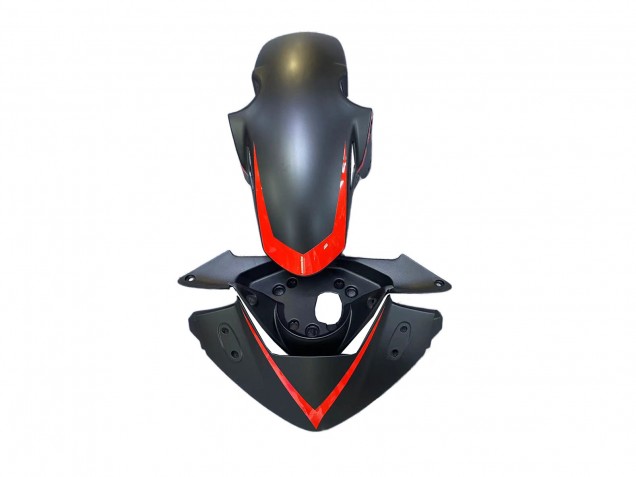 Mejores Carenados Moto Honda CBR250RR 2011-2015 - Negro Mate Rojo Raya