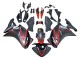 Mejores Carenados Moto Honda CBR250RR 2011-2015 - Negro Mate Rojo Raya