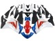 Mejores Carenados Moto Honda CBR250RR 2011-2015 - Blanco Rojo Azul Claro