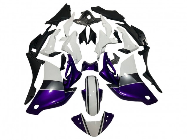 Mejores Carenados Moto Honda CBR250RR 2011-2015 - Blanco Púrpura Oscuro Negro