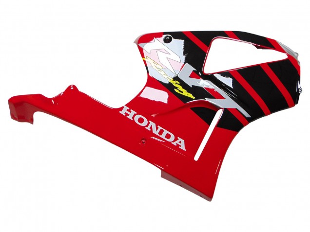 Mejores Carenados Moto Honda VTR1000 2000-2006 - Plata Rojo Negro Raya Carrera