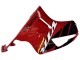 Mejores Carenados Moto Honda VTR1000 2000-2006 - Rojo Negro Raya Carrera