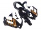 Mejores Carenados Moto Honda VTR1000F 1997-2005 - Negro Brillante Oro