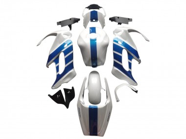 Mejores Carenados Moto Honda VTR1000F 1997-2005 - Blanco Azul