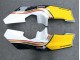 Mejores Carenados Moto Honda NSR250R 1988-1989 - Blanco Amarillo Oro Negro Brillante