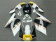 Mejores Carenados Moto Honda NSR250R 1988-1989 - Blanco Amarillo Oro Negro Brillante