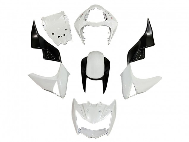 Mejores Carenados Moto Kawasaki Z1000 2003-2006 - Blanco Negro Brillante