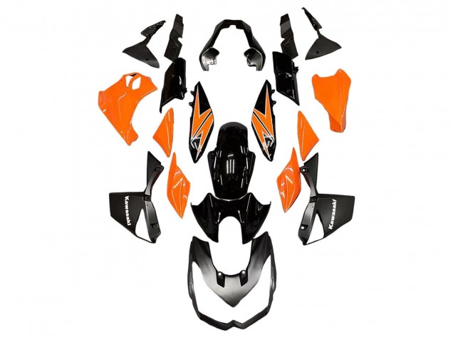 Mejores Carenados Moto Kawasaki Z1000 2010-2013 - Naranja Negro Brillante