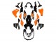 Mejores Carenados Moto Kawasaki Z1000 2010-2013 - Naranja Negro Brillante