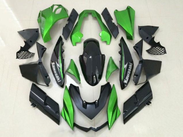 Mejores Carenados Moto Kawasaki Z1000 2010-2013 - Verde Negro Brillante