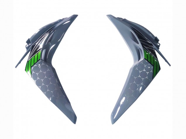 Mejores Carenados Moto Kawasaki Z1000 2014-2019 - Negro Verde Gris