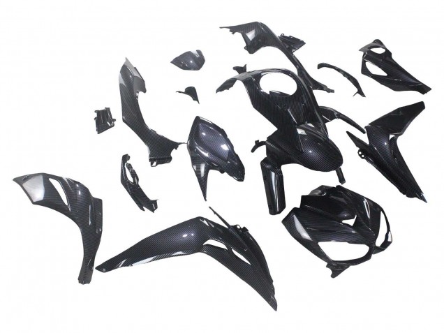 Mejores Carenados Moto Kawasaki Z1000 2014-2019 - Negro FibraCarbono