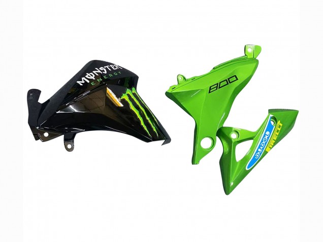 Mejores Carenados Moto Kawasaki Z800 2013-2018 - Verde Negro Brillante Rojo Amarillo