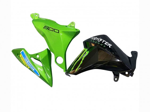 Mejores Carenados Moto Kawasaki Z800 2013-2018 - Verde Negro Brillante Rojo Amarillo