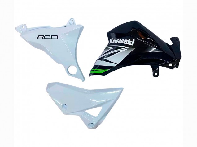 Mejores Carenados Moto Kawasaki Z800 2013-2018 - Blanco Negro Brillante Verde