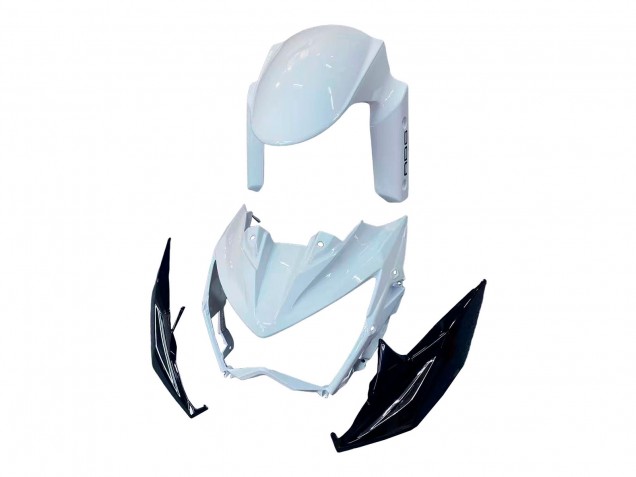 Mejores Carenados Moto Kawasaki Z800 2013-2018 - Blanco Negro Brillante Verde