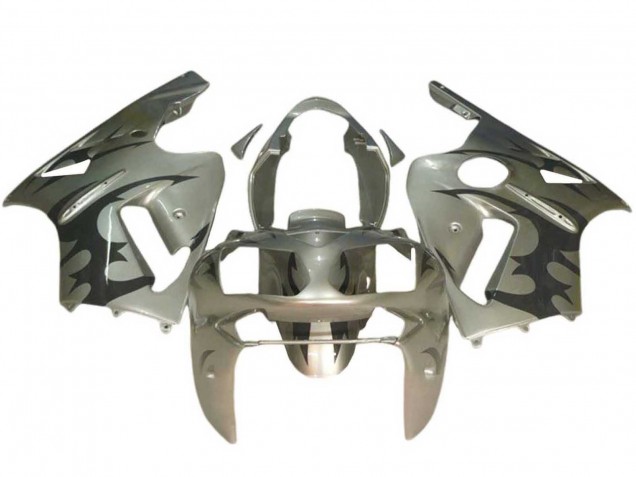 Mejores Carenados Moto Kawasaki ZX12R 2002-2006 - Plata Negro