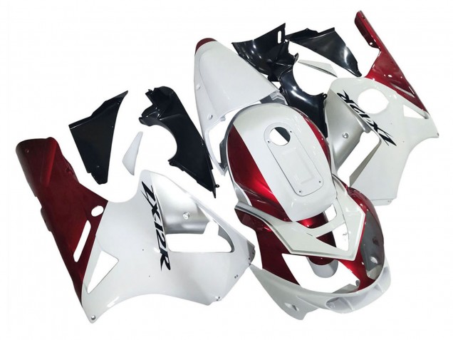 Mejores Carenados Moto Kawasaki ZX12R 2002-2006 - Blanco Rojo Negro