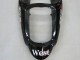 Mejores Carenados Moto Kawasaki ZX9R 2000-2001 - Negro Brillante Blanco West