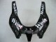 Mejores Carenados Moto Kawasaki ZX9R 2000-2001 - Negro Brillante Blanco West