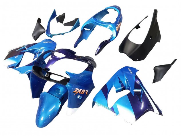 Mejores Carenados Moto Kawasaki ZX9R 2000-2001 - Azul Negro