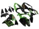 Mejores Carenados Moto Kawasaki ZX9R 2000-2001 - Verde Negro Playboy DENSO