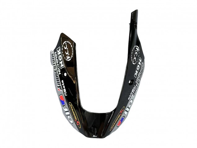 Mejores Carenados Moto Kawasaki ZX9R 2002-2003 - Plata Negro Brillante Monstruo Elf