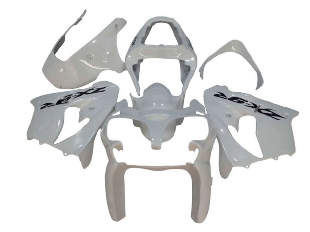 Mejores Carenados Moto Kawasaki ZX9R 2002-2003 - Blanco Negro Calcomanía