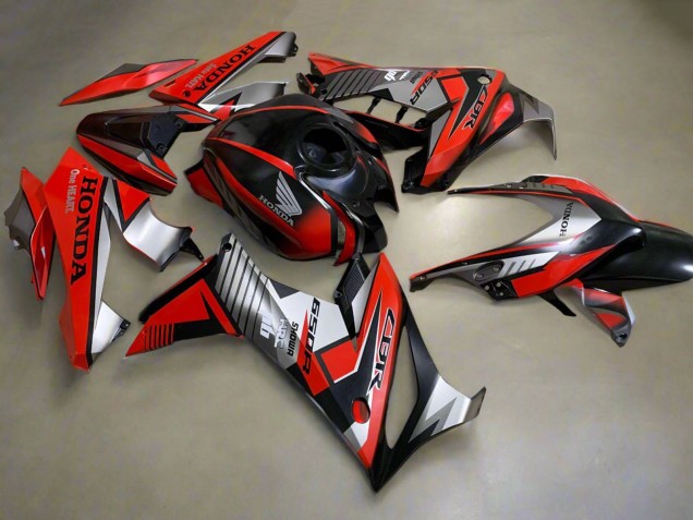 Mejores Carenados Moto Honda CBR650R 2019-2020 - Plata Rojo Negro Brillante