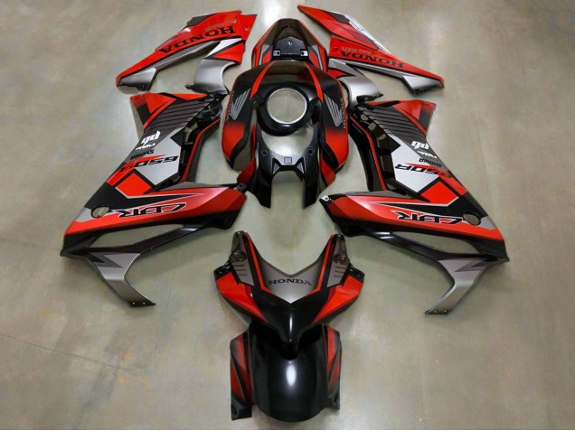 Mejores Carenados Moto Honda CBR650R 2019-2020 - Plata Rojo Negro Brillante