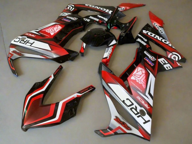 Mejores Carenados Moto Honda CBR650R 2019-2020 - Blanco Rojo Negro Brillante HRC