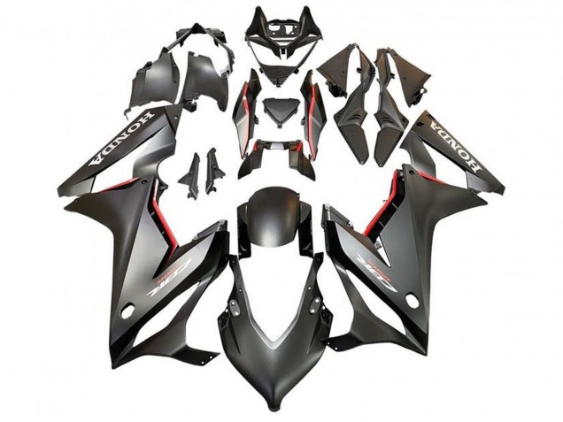 Mejores Carenados Moto Honda CBR650R 2019-2020 - Negro Mate Rojo