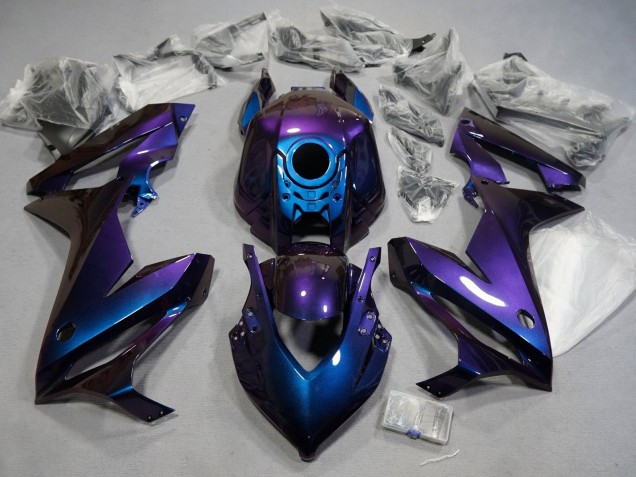 Mejores Carenados Moto Honda CBR650R 2021-2023 - Camaleón Azul Púrpura