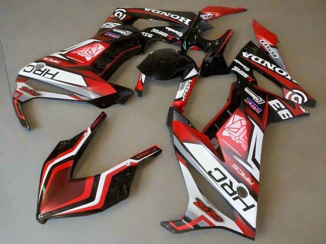 Mejores Carenados Moto Honda CBR650R 2021-2023 - Blanco Rojo Negro Brillante HRC