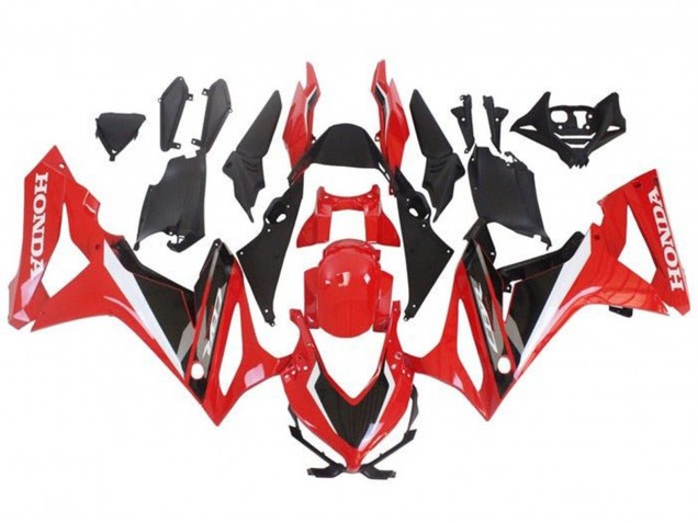 Mejores Carenados Moto Honda CBR650R 2021-2023 - Rojo Blanco Negro