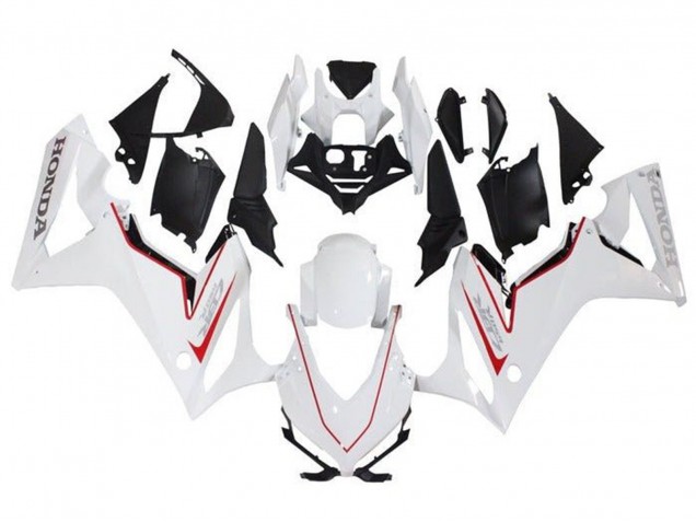 Mejores Carenados Moto Honda CBR650R 2021-2023 - Blanco Rojo Negro