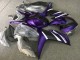 Mejores Carenados Moto Yamaha YZF R3/R25 2015-2018 - Blanco Púrpura Negro Mate