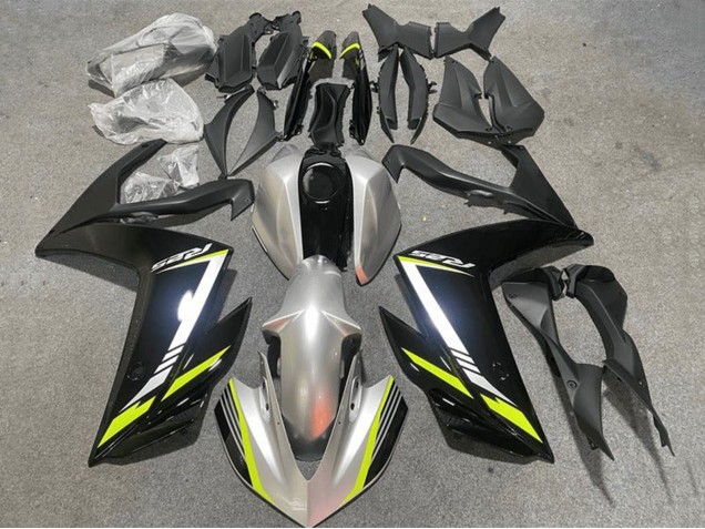 Mejores Carenados Moto Yamaha YZF R3/R25 2015-2018 - Plata Amarillo Negro