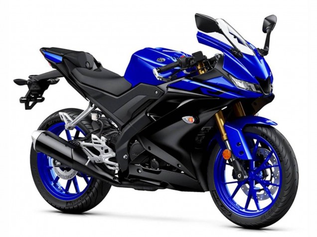 Mejores Carenados Moto Yamaha YZF R125 2019-2024 - Azul Negro Mate
