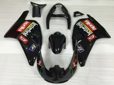 Mejores Carenados Moto Aprilia RS250 1995-1997 - Negro Brillante Rojo