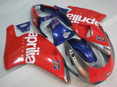 Mejores Carenados Moto Aprilia RS250 1995-1997 - Rojo Plata Azul Blanco