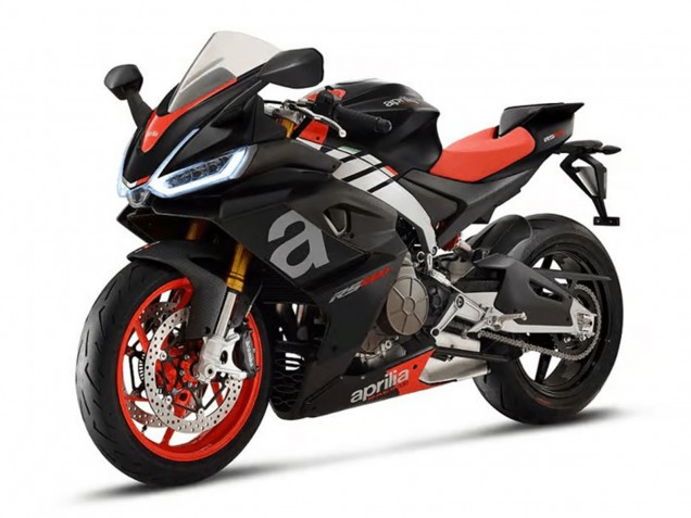 Mejores Carenados Moto Aprilia RS660 2020-2024 - Negro Mate Plata Rojo
